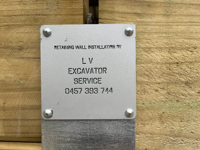 Latrobe Valley Excavator Service quality guarantee plaque